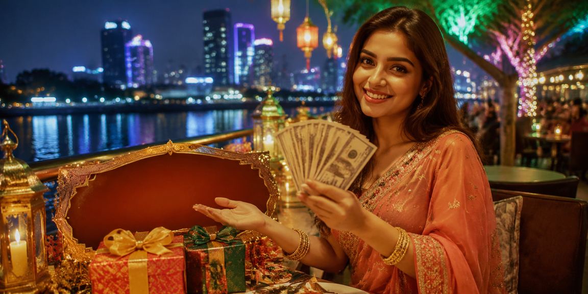 ঢাকায় ঈদ উৎসবে ক্যাশব্যাক বোনাস উপভোগ করছেন একজন ব্যবহারকারী